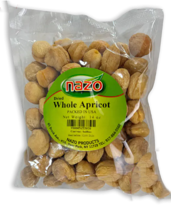nazo Dried Whole Apricot 14 OZ